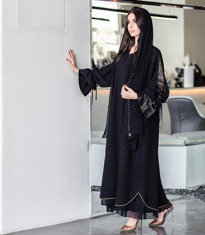 عباية كريب بقصة كلوش — HDB049