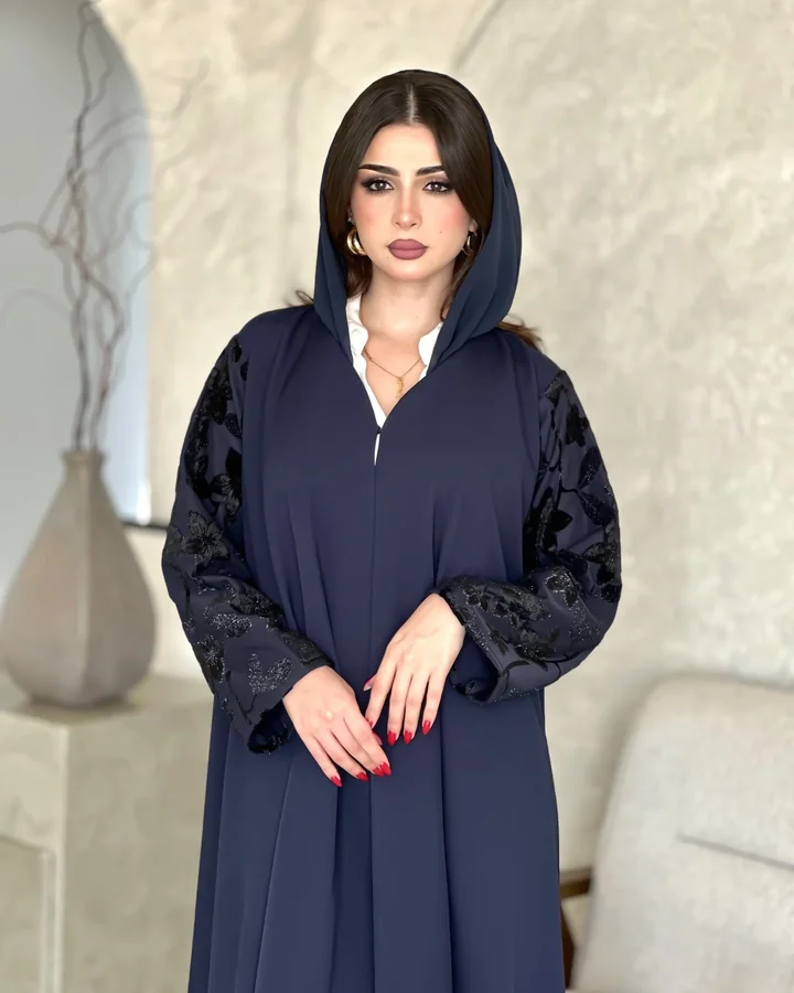 عباية كريب بقصة كلوش — HDB146